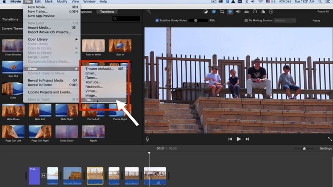 how to make a movie on imovie macbook pro